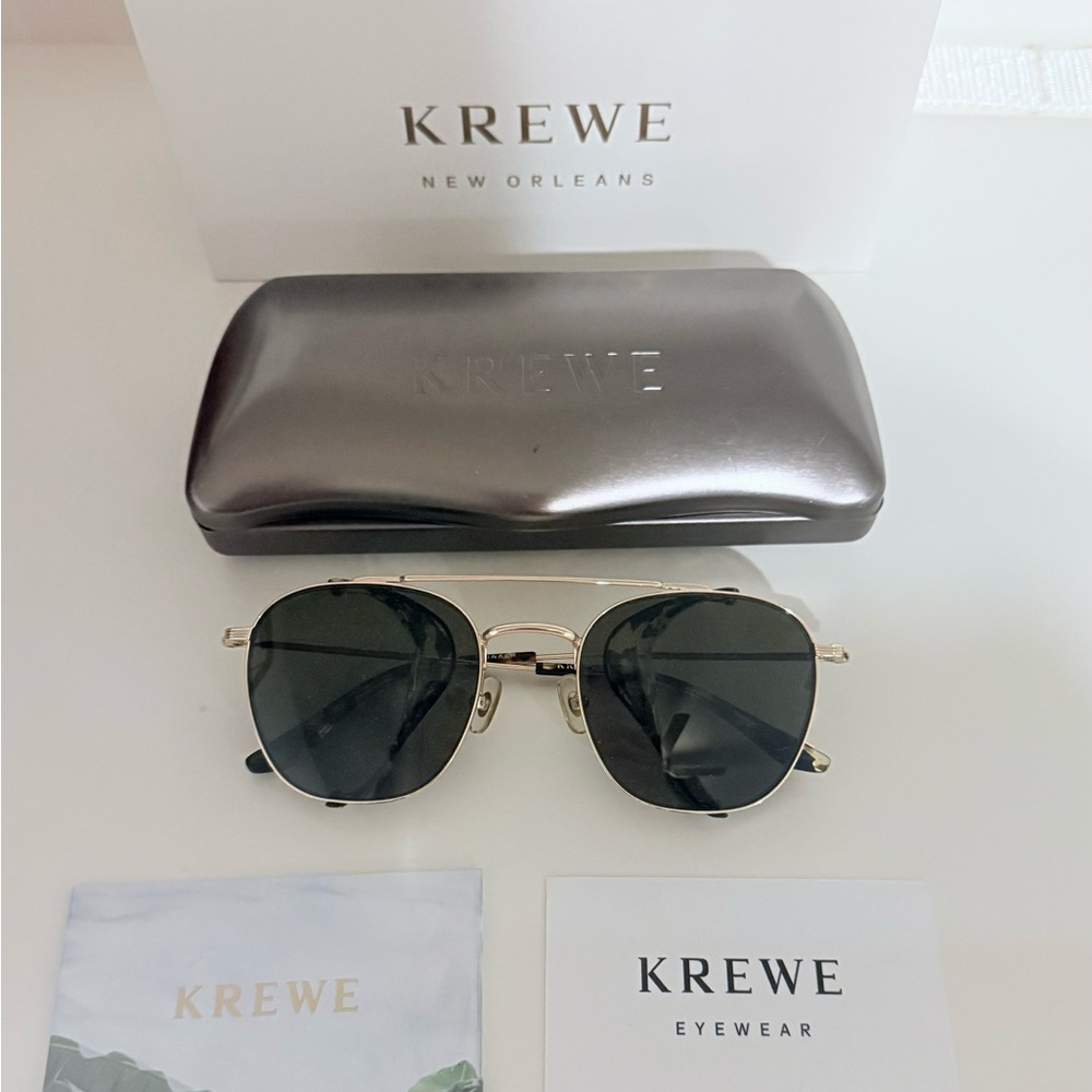KREWE Earhart Blinker 24k + Zulu Polarized Sunglasses - Picture 4 of 7